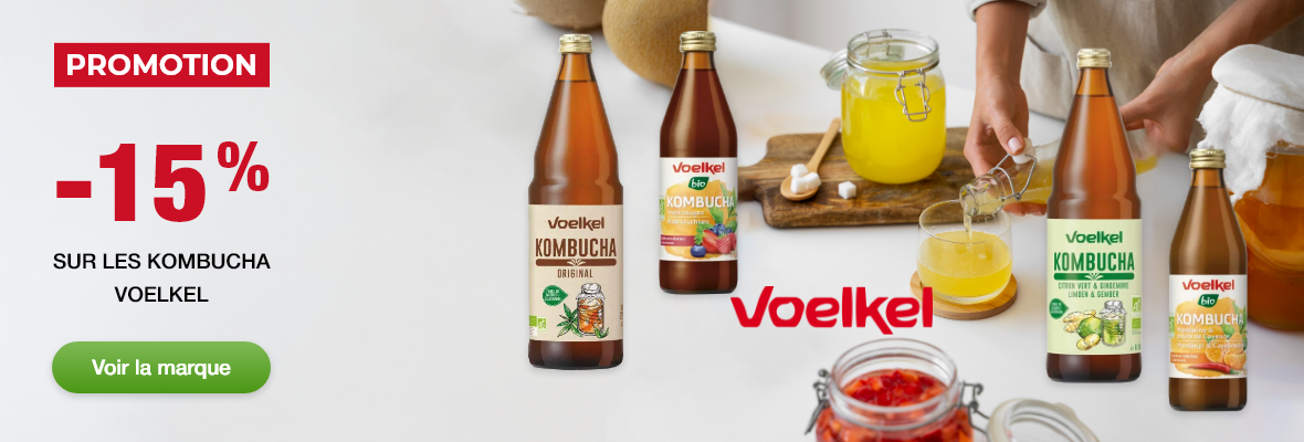 Promotion -15% sur les produits Kombucha boisson