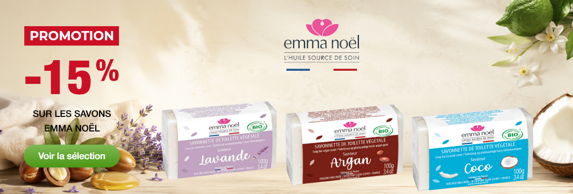Promotion -15% sur les Savons Emma Noêl
