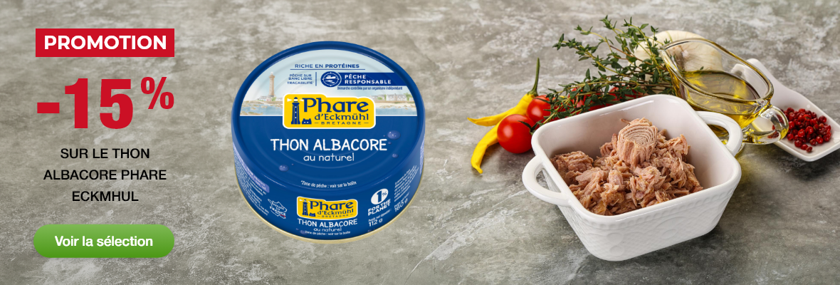 Promotion -15% sur le Thon Albacore Phare Eckmhul