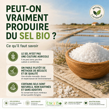Peut-on vraiment produire du sel bio ? Ce que disent la réglementation et les labels