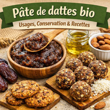 Pâte de dattes bio : comment l’utiliser, la conserver et cuisiner facilement ?