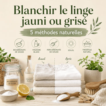 Comment blanchir le linge jauni ou grisé naturellement ?