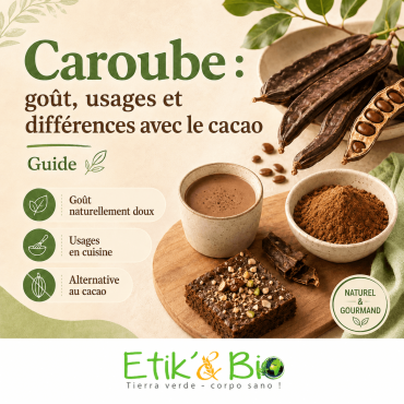 Caroube : goût, usages et différences avec le cacao