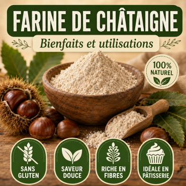 Farine de châtaigne : bienfaits, nutrition et atouts d'une farine sans gluten