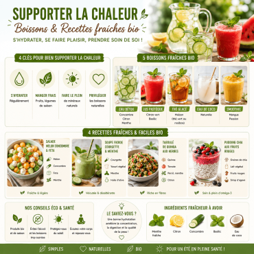 Comment supporter la chaleur : boissons, recettes et astuces fraîcheur