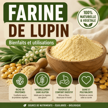 Farine de lupin : bienfaits, protéines et atouts d'une farine sans gluten