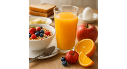 Quel est le meilleur jus de fruit le matin pour un petit-déjeuner sain ?