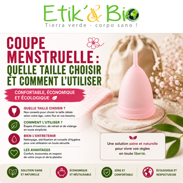 Coupe menstruelle : quelle taille choisir et comment bien l'utiliser ?