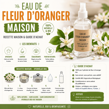 Eau de fleur d'oranger maison : comment la faire et bien la choisir