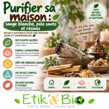 Comment purifier sa maison avec de l'encens : sauge blanche, palo santo et résines