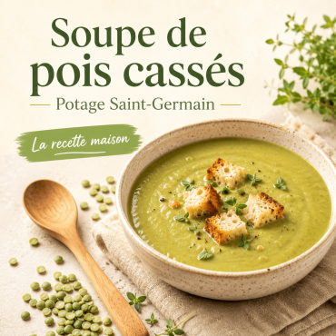 Soupe de pois cassés et potage Saint-Germain : la recette maison