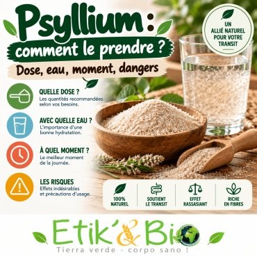 Psyllium : comment le prendre ? Dose, eau, moment, précautions