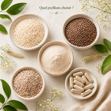 Quel psyllium choisir : blond, brun, poudre, téguments ou gélules ?