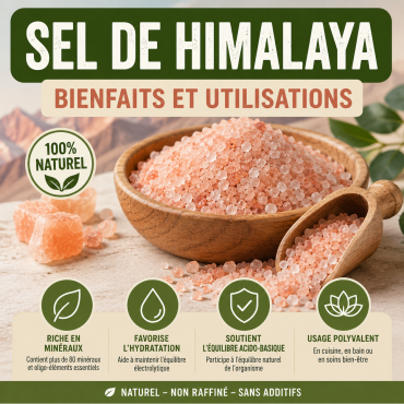 Sel rose de l'Himalaya : origine, bienfaits et conseils d'utilisation