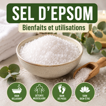 Sel d’Epsom : quels bienfaits et comment bien l’utiliser ?