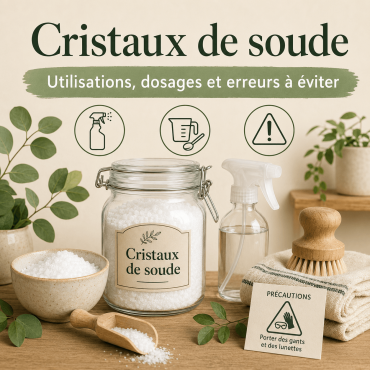Cristaux de soude : utilisations, dosages et erreurs à éviter