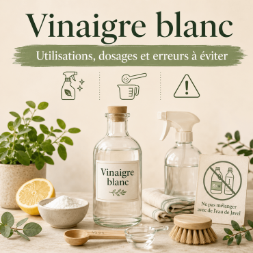 Vinaigre blanc : utilisation, dosages et erreurs à éviter
